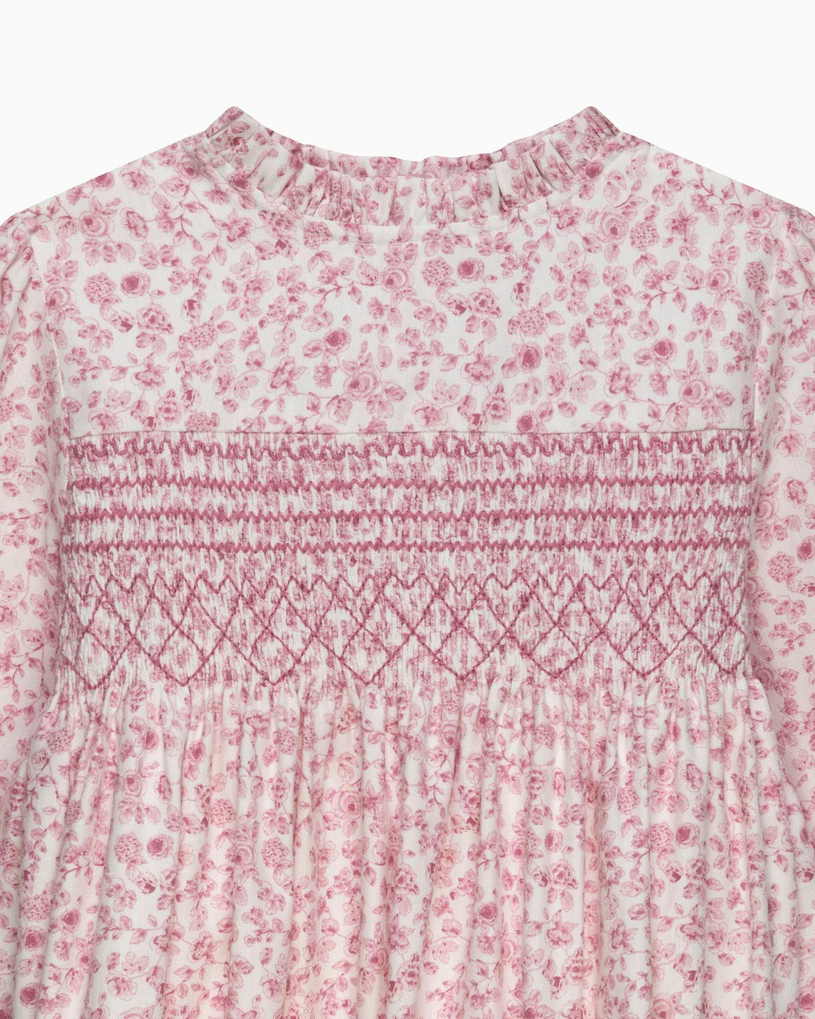 Edie Rose Floral Smocked Dress