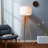 Romanza 61.81" Postmodern Tripod Floor Lamp with Drum Shade