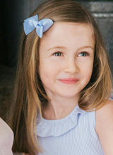 Large Bow Hair Clip in Bluebell