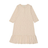 Printed Gauze 3-Quarter Sleeve Dress