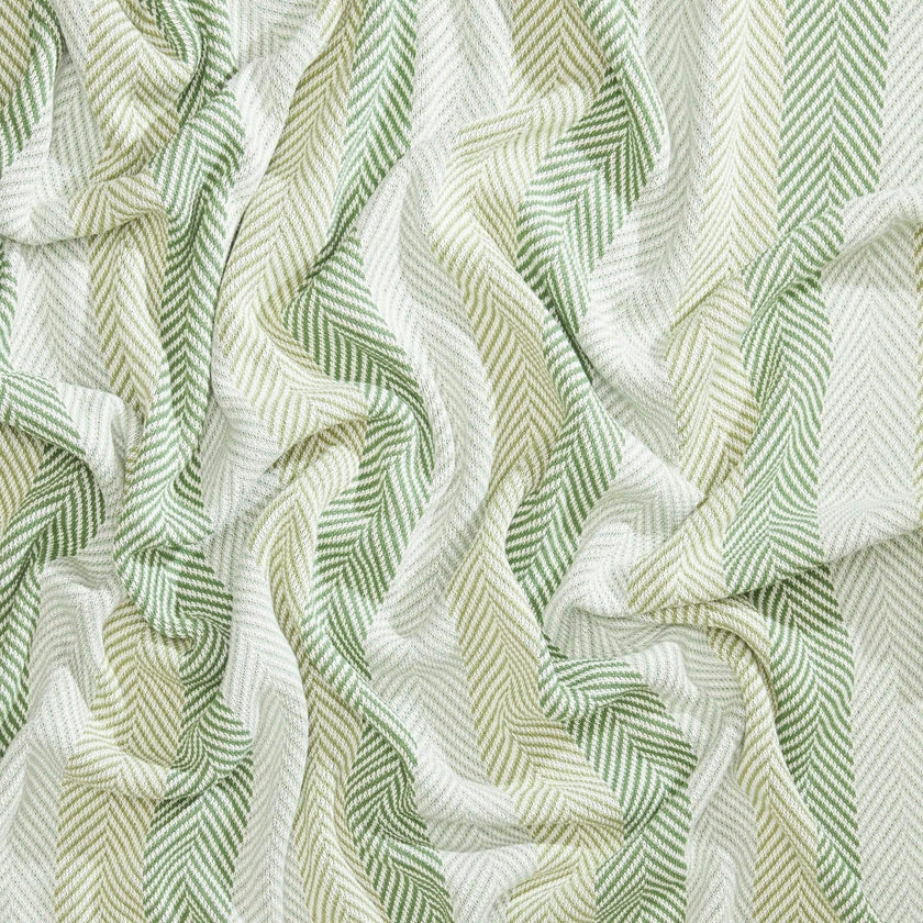 Cotton Sustainable Knit Striped | Chevron Throw Blanket - Herringbone Hues