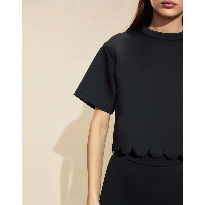 Ella Bonded Scallop Top
