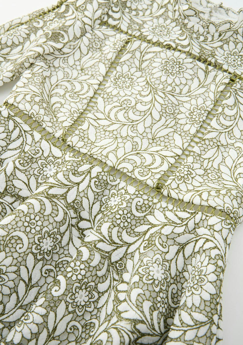 Primrose Embroidery Mini Dress