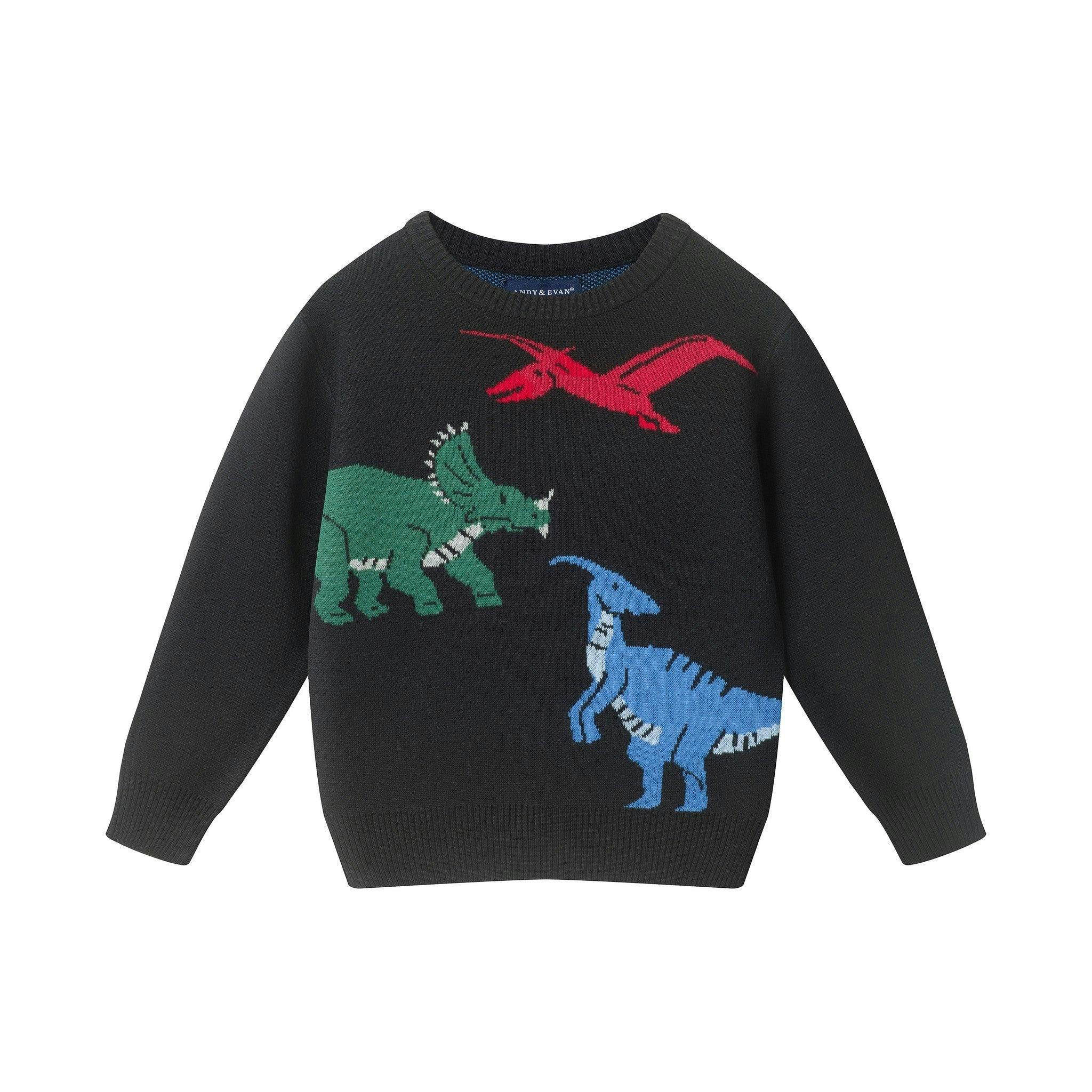 Graphic Sweater | Dinosaur Trio