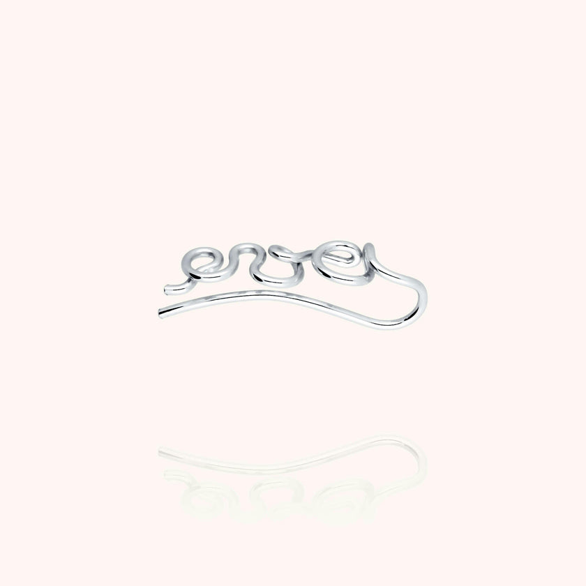 Women's Personalized Ear Cuff, Silver 925