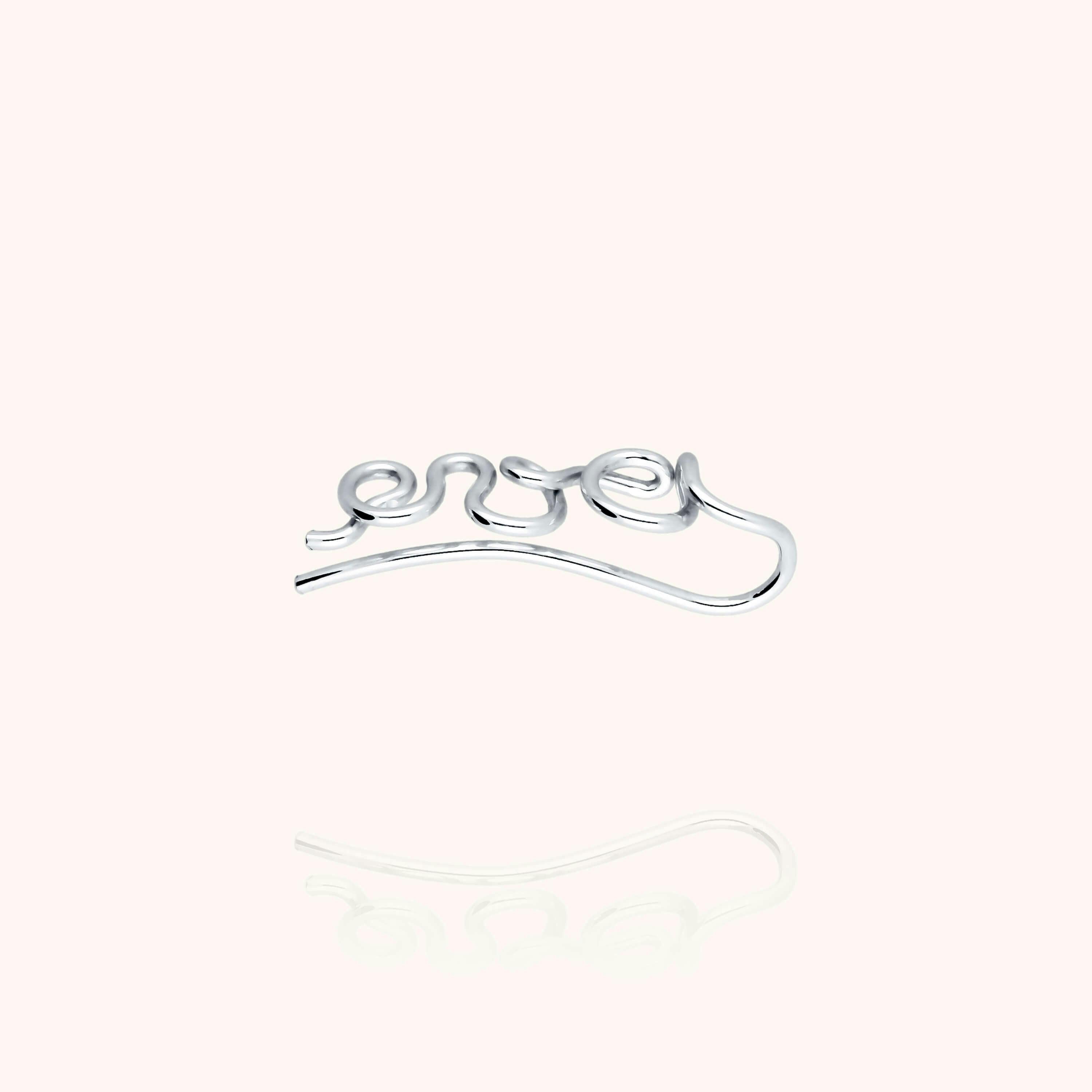 Women's Personalized Ear Cuff, Silver 925