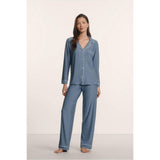 Gisele Printed TENCEL™ Modal Long PJ Set, Blue