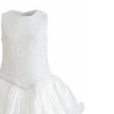 White Arabella Floral Tulle Dress