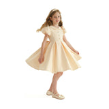 Champagne Barrymore Teacup Button Dress