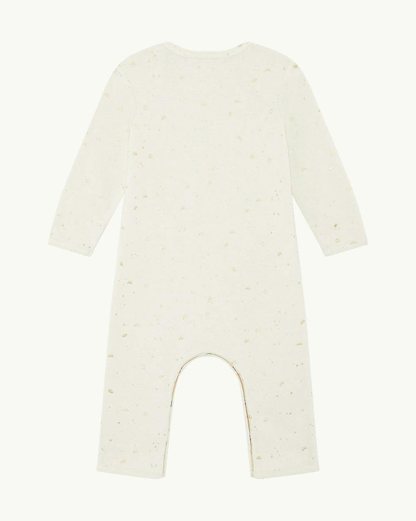 Brooklyn Star & Crown Romper - Natural