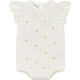 Girls Lemon Knit Romper