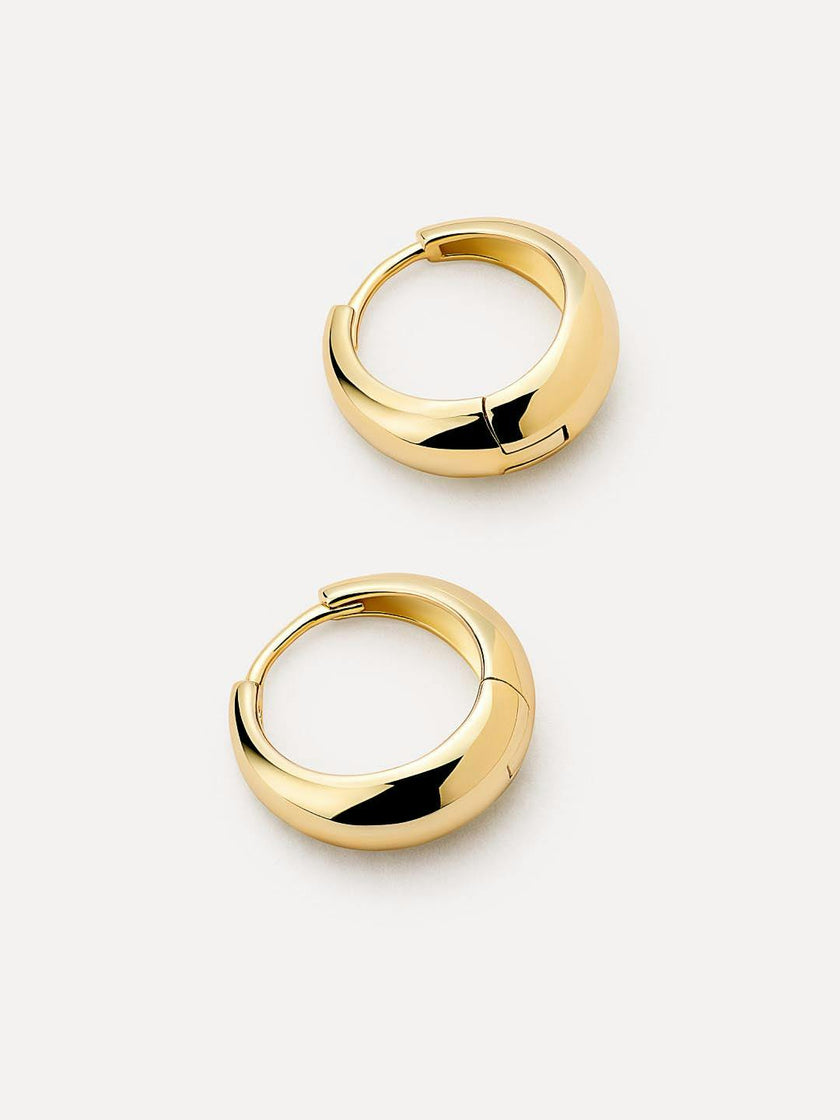 Small Gold Hoop Earrings - Nate Medium