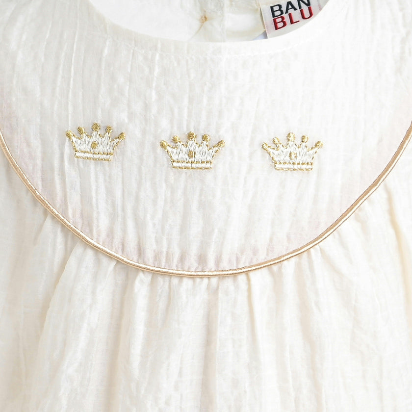 White Crown Romper