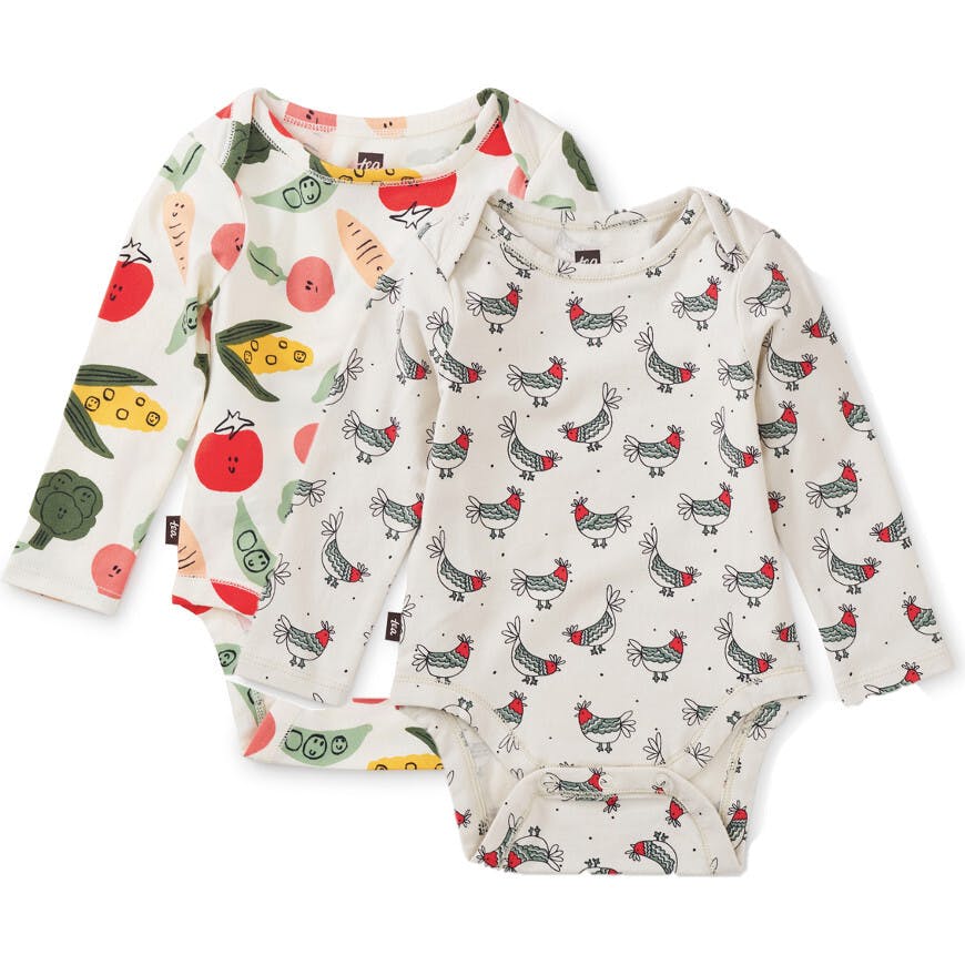 Printed Full Sleeve Bodysuit, Multi