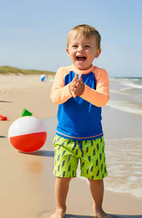 Cruz Boys Blue Orange Rashguard