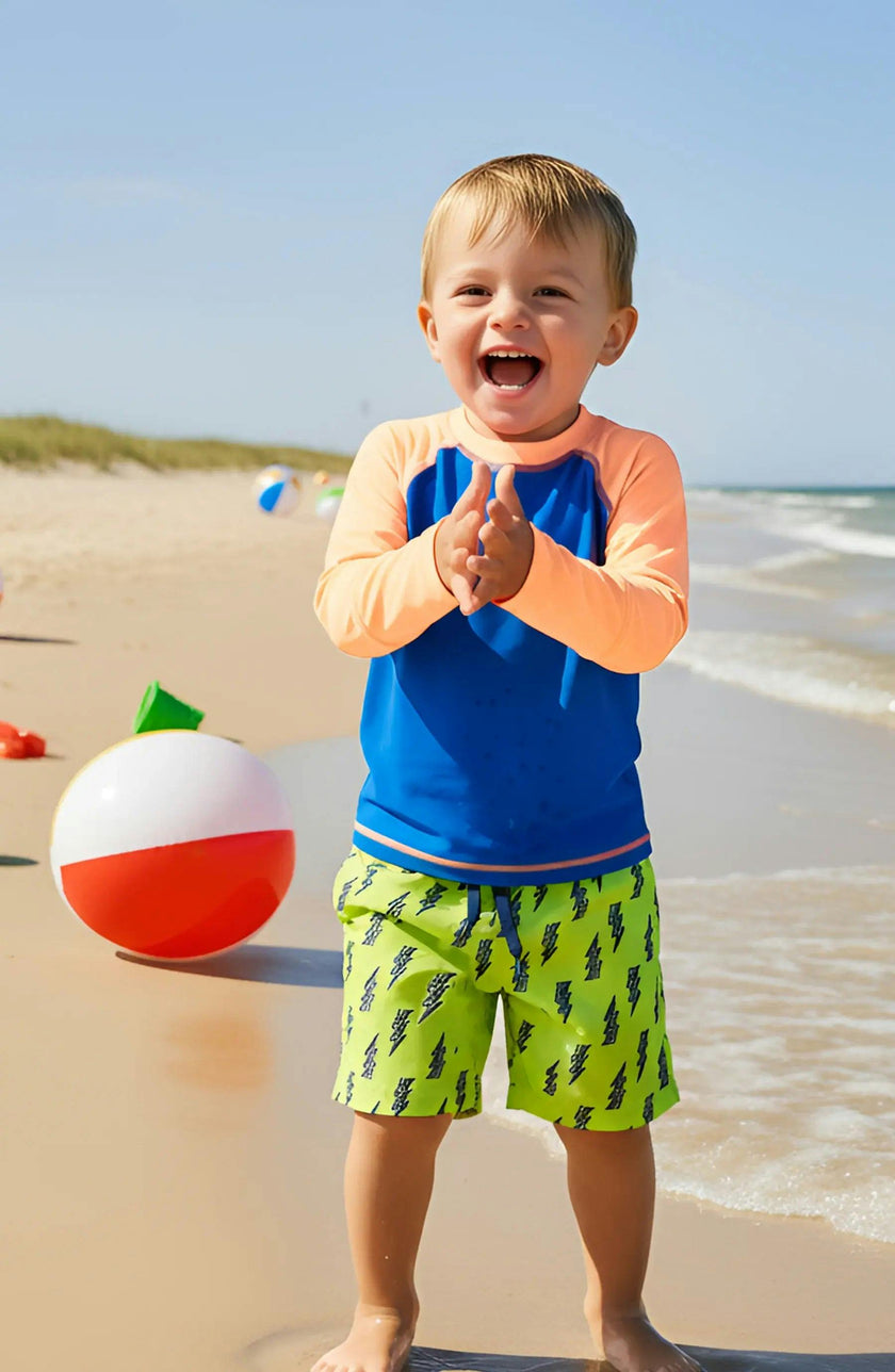 Cruz Boys Blue Orange Rashguard