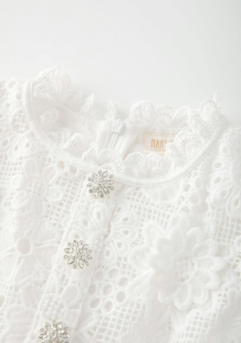 Lucinda Embroidered Mini Dress