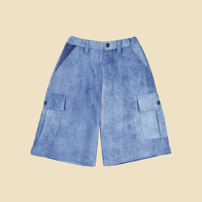 Brooklyn Cargo Shorts in Denim