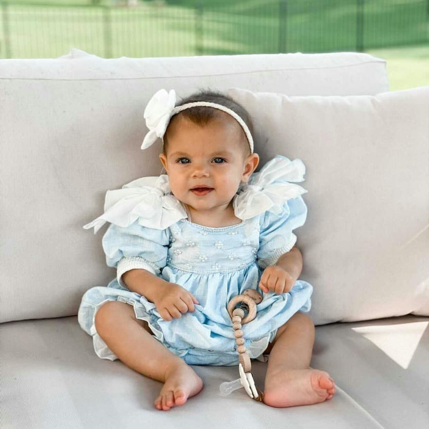 Charlotte Baby Blue Romper