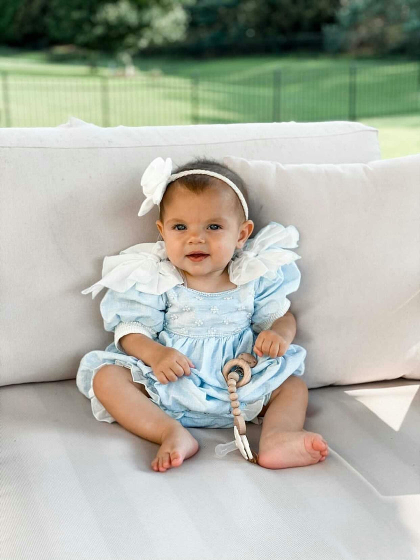 Charlotte Baby Blue Romper