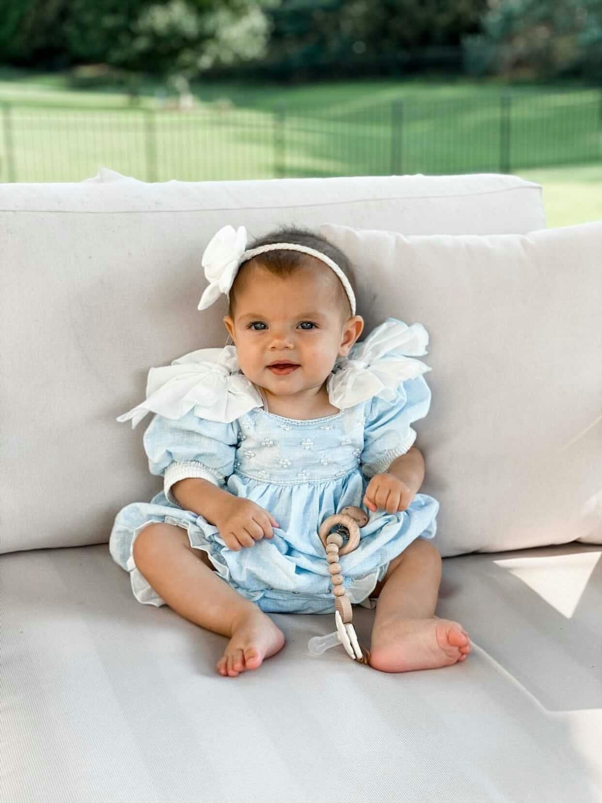 Charlotte Baby Blue Romper