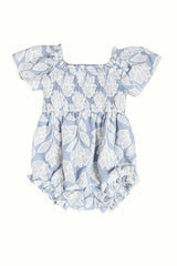 Baby Ophelia Romper in Mosaic Embroidery