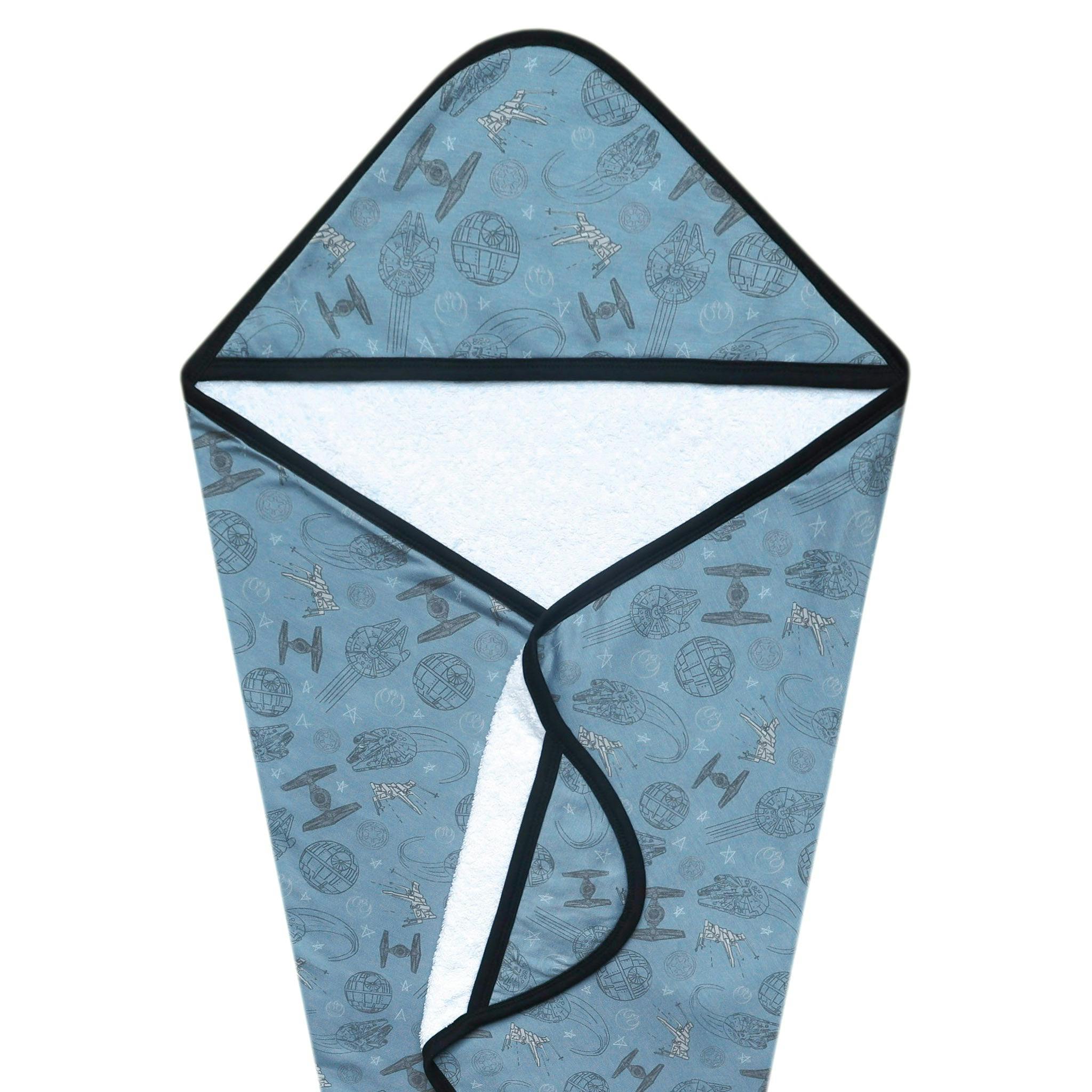 Premium Baby Knit Hooded Towel - Starships