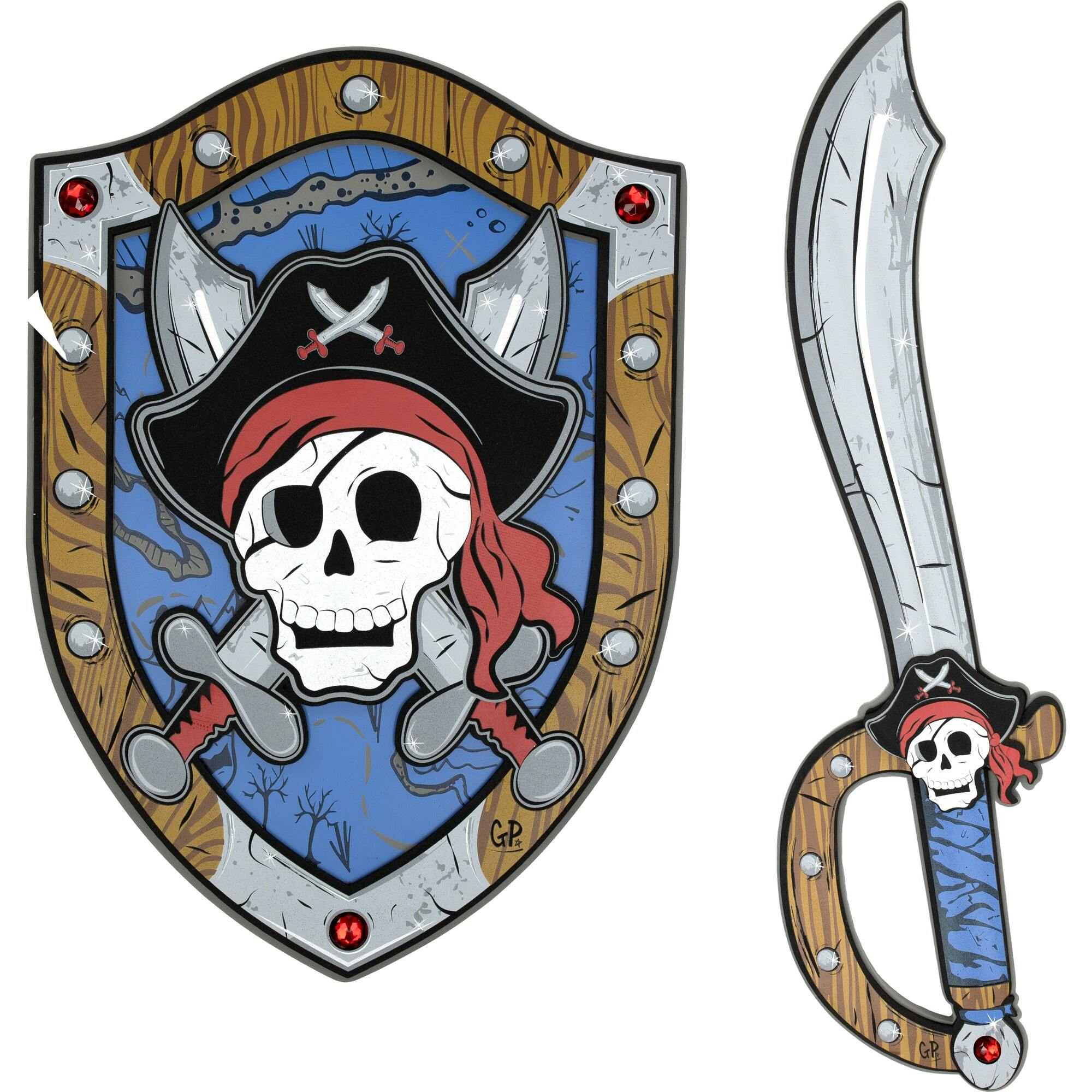 Pirate EVA Foam Sword & Shield Bundle