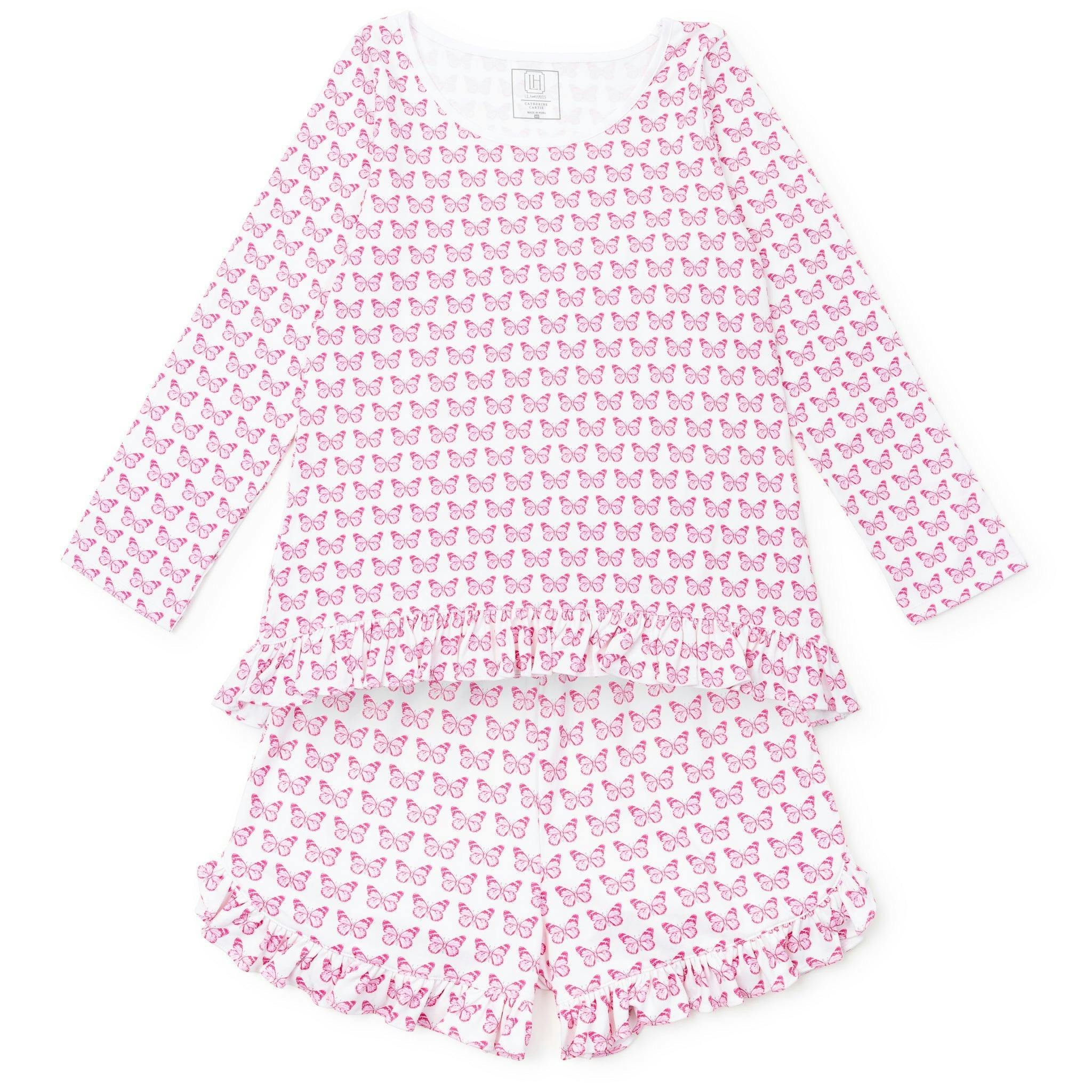 Kathryn Women's Pajama Short Set - Cartie Butterflies