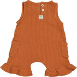 Ruffle Hem Sleeveless Romper