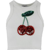 Women's Beaded Gem Cherry Tank