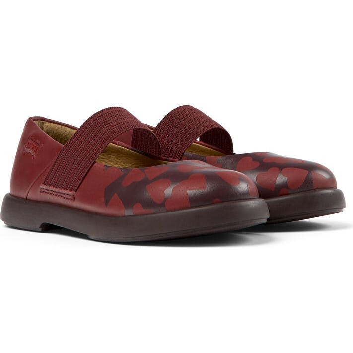 Duet Twins Printed Leather Mary Jane Shoes