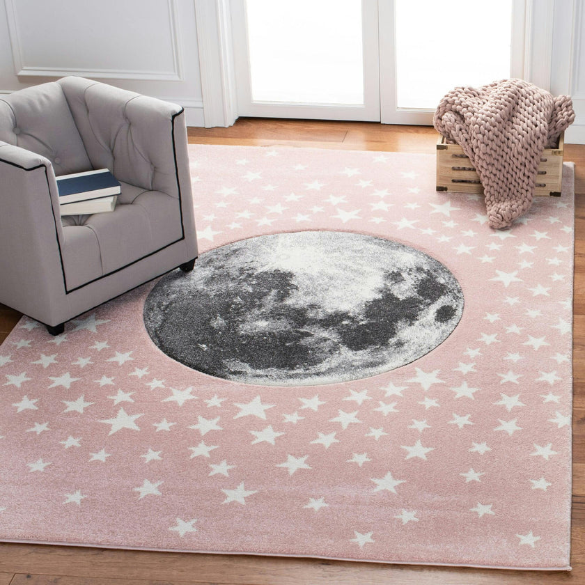Carousel Kids Buzz Rug, Pink