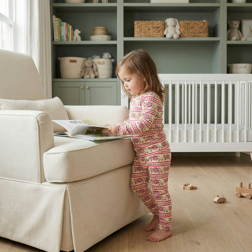 Pomegranate Soiree Bamboo Toddler Pajama