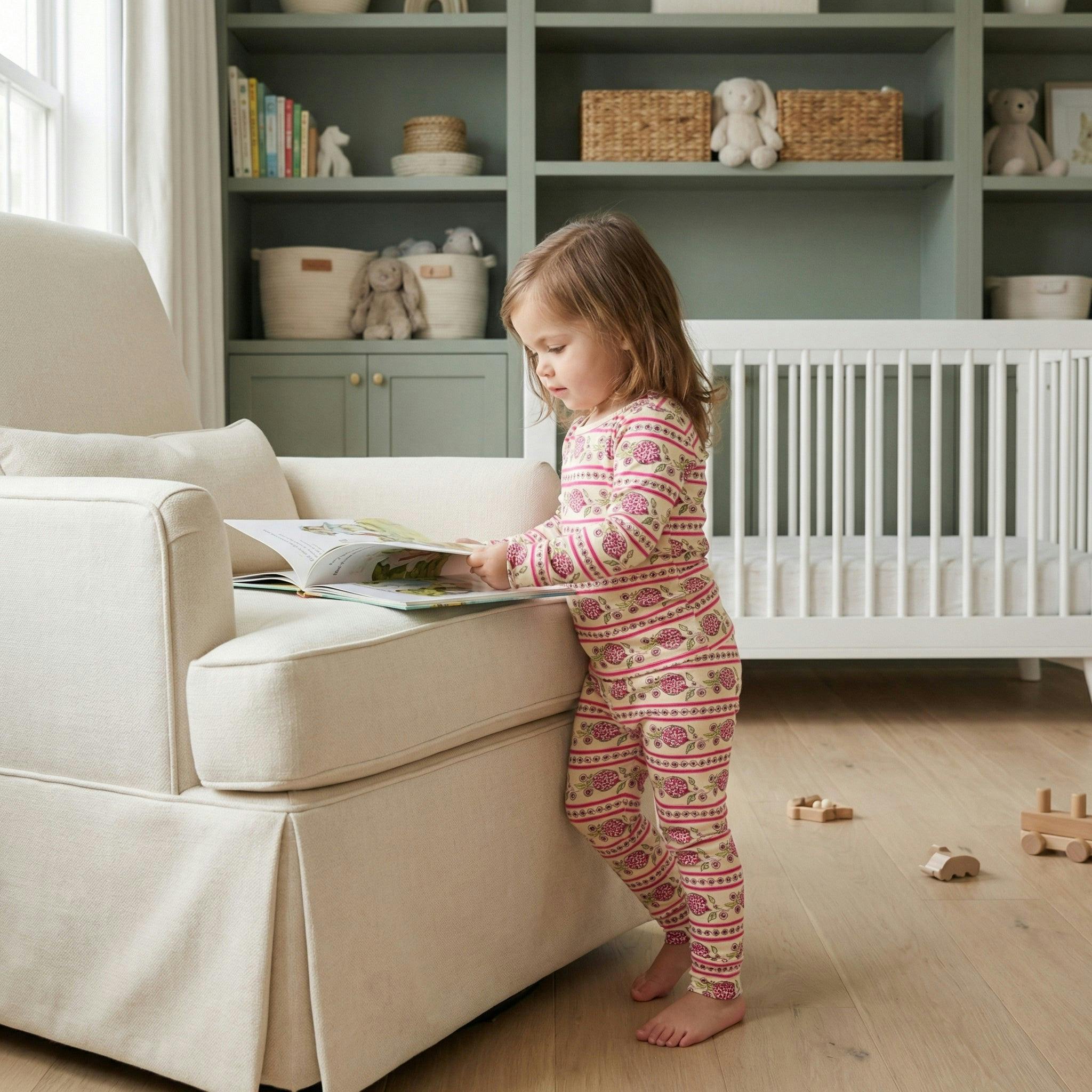 Pomegranate Soiree Bamboo Toddler Pajama