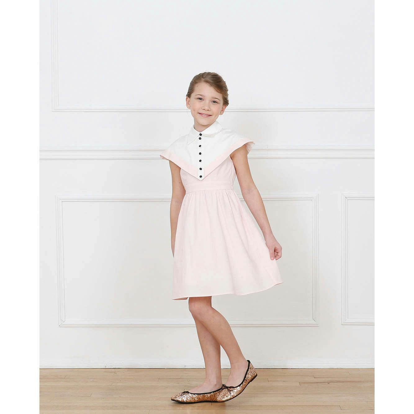 Stella dress (blush pink/ivory)