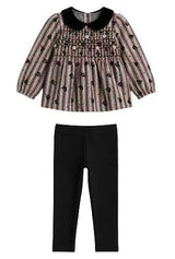 Smocked Floral Top & Legging Set