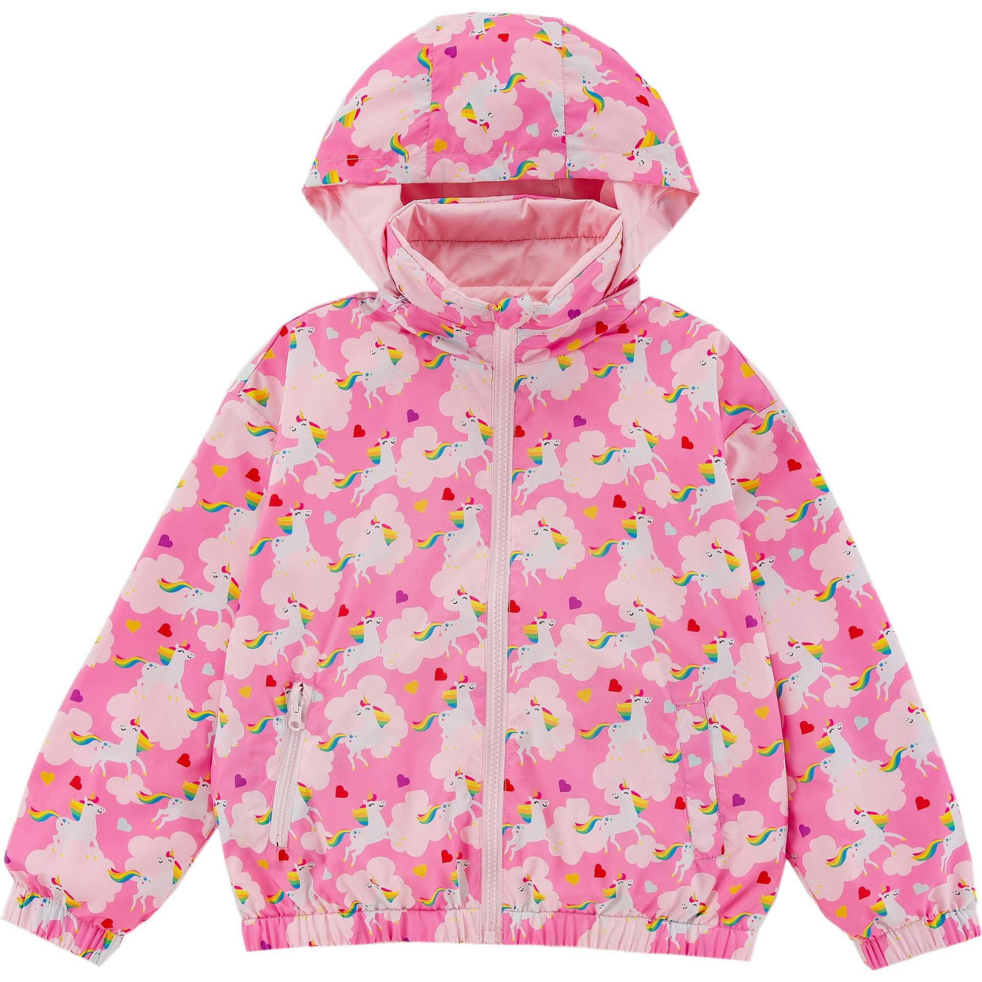 Max Reversible Rain Jacket Windbreaker, Dancing Unicorn
