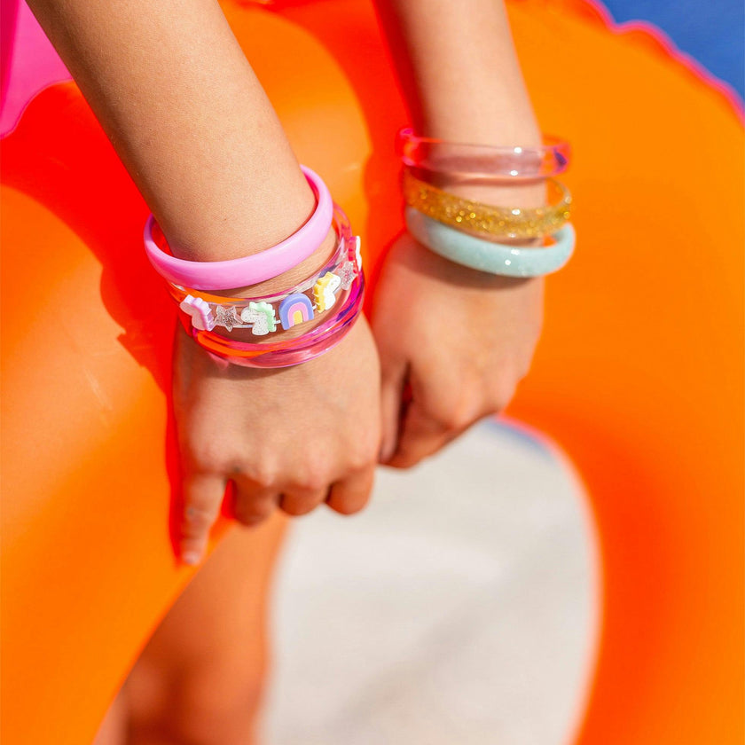 Unicorn & Stars Pink Bangles - SUM23