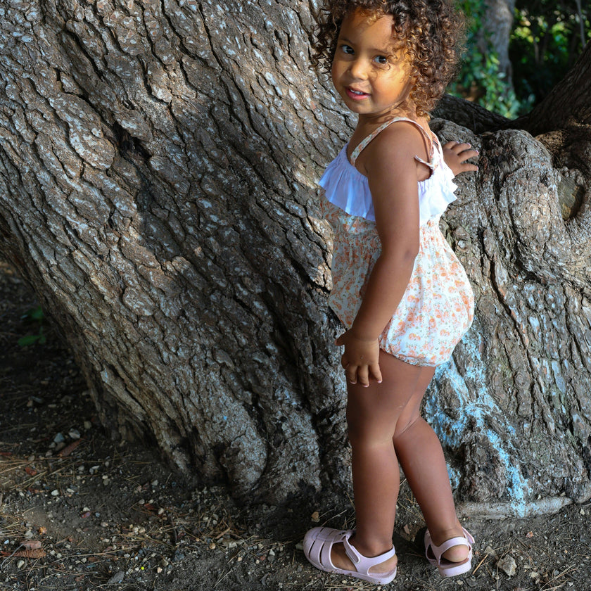 Maia Romper – Peach Blossom