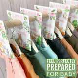 6-Piece Woodland Girl Baby Closet Dividers & 6-Piece Nursery Wall Art Prints Baby Shower Gift