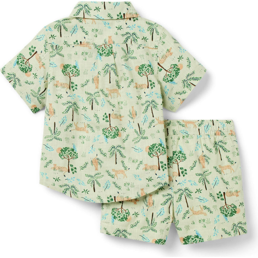 The Cabana Matching Baby Set, Green