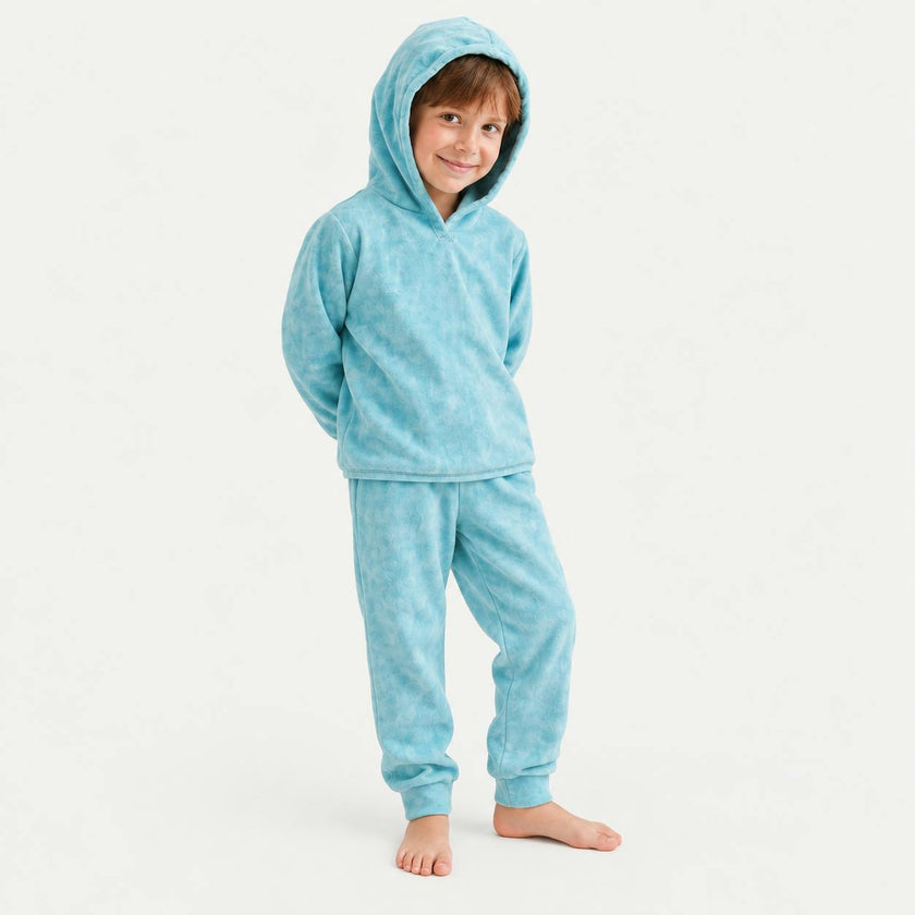 Velour Hoodie and Jogger Set
