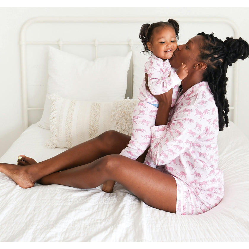 Pink Cheetah Mom Pajamas