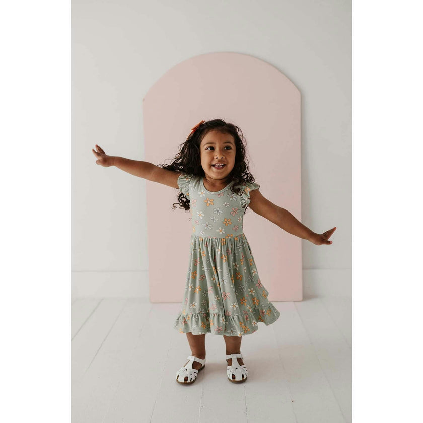 Girl's Sleeveless Twirl Dress