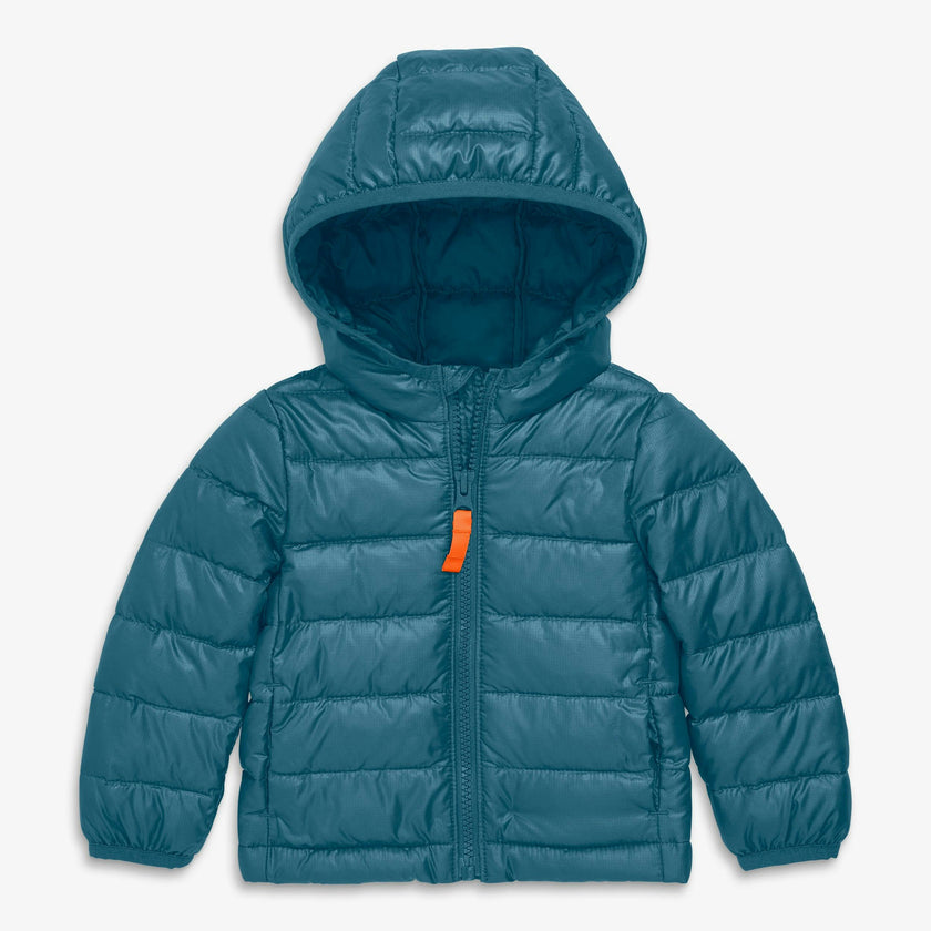 Baby lightweight puffer jacket in solids