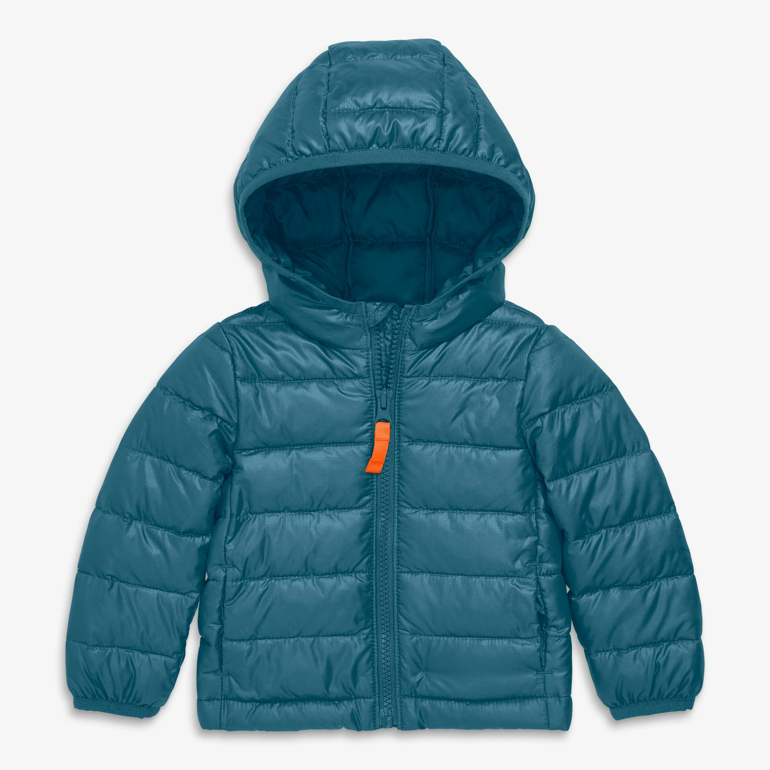 Baby lightweight puffer jacket in solids
