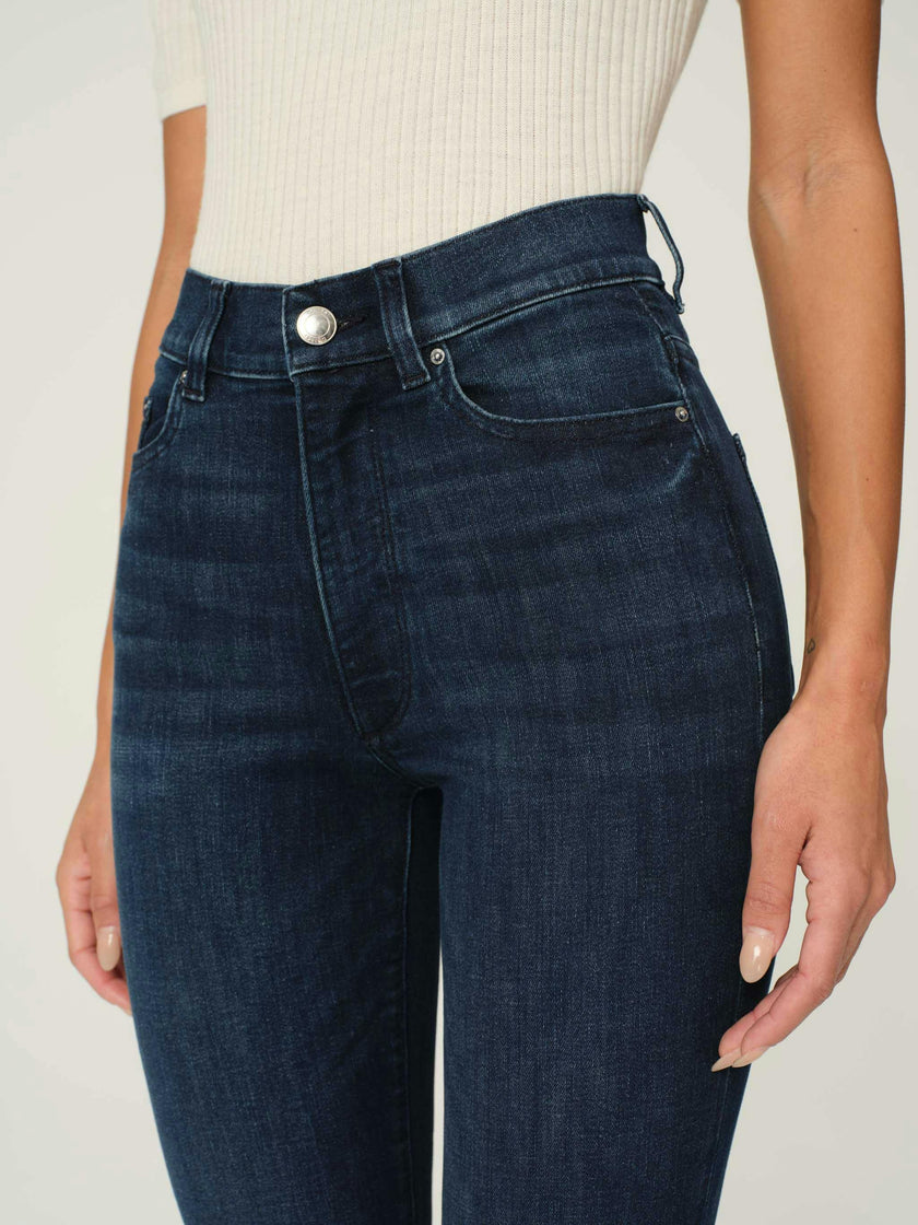 Halle Straight High Rise Instasculpt 29" Jeans | Mediterranean