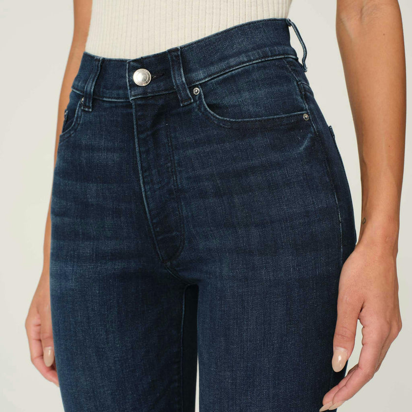 Halle Straight High Rise Instasculpt 29" Jeans | Mediterranean