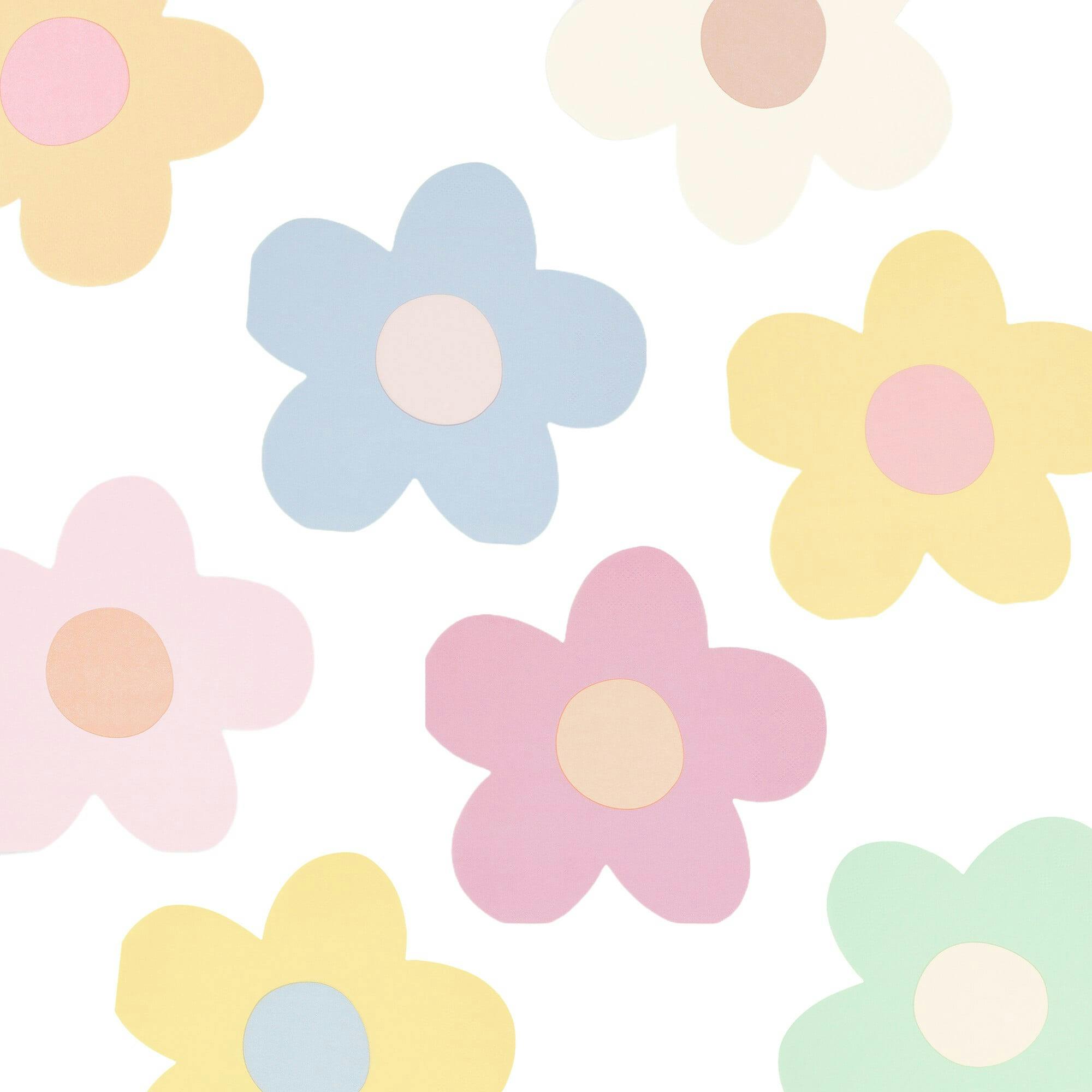 Daisy Shaped Napkins